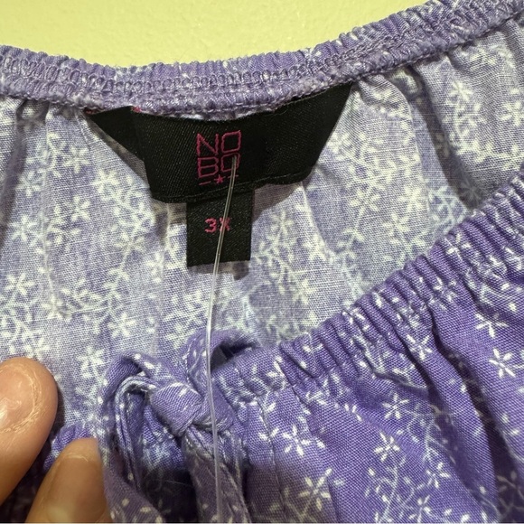 Women’s NWT No Boundaries Purple Floral Cut Out Sides Party Summer Dress Size 3X - Picture 6 of 16